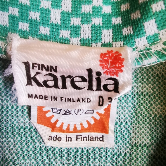 Vintage 1960s KARELIA OF FINLAND mod A-line dress - Picture 3 of 5